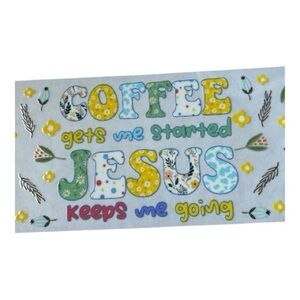 Coffee & Jesus Cup Decal (49)